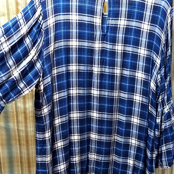 Jane and Delancey Plaid Flannel Shirt - Picture 2 of 5